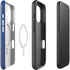 Barbados Flag Dark Wood iPhone 16 Plus Magsafe Impact Case